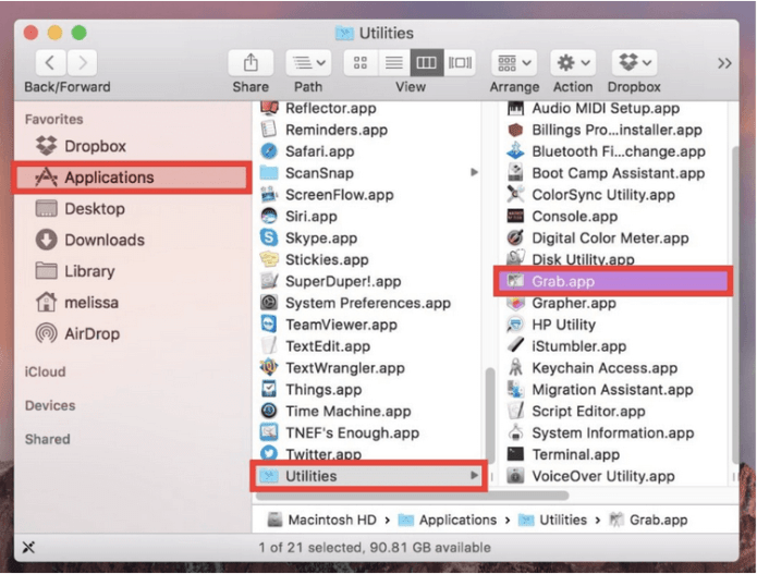 Mac screenshot app not working windows 10